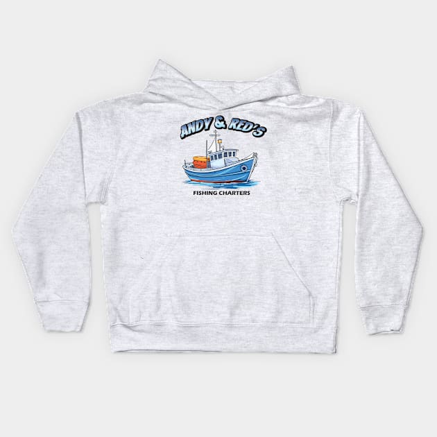 Andy & Red's Fishing Charters Kids Hoodie by aidreamscapes